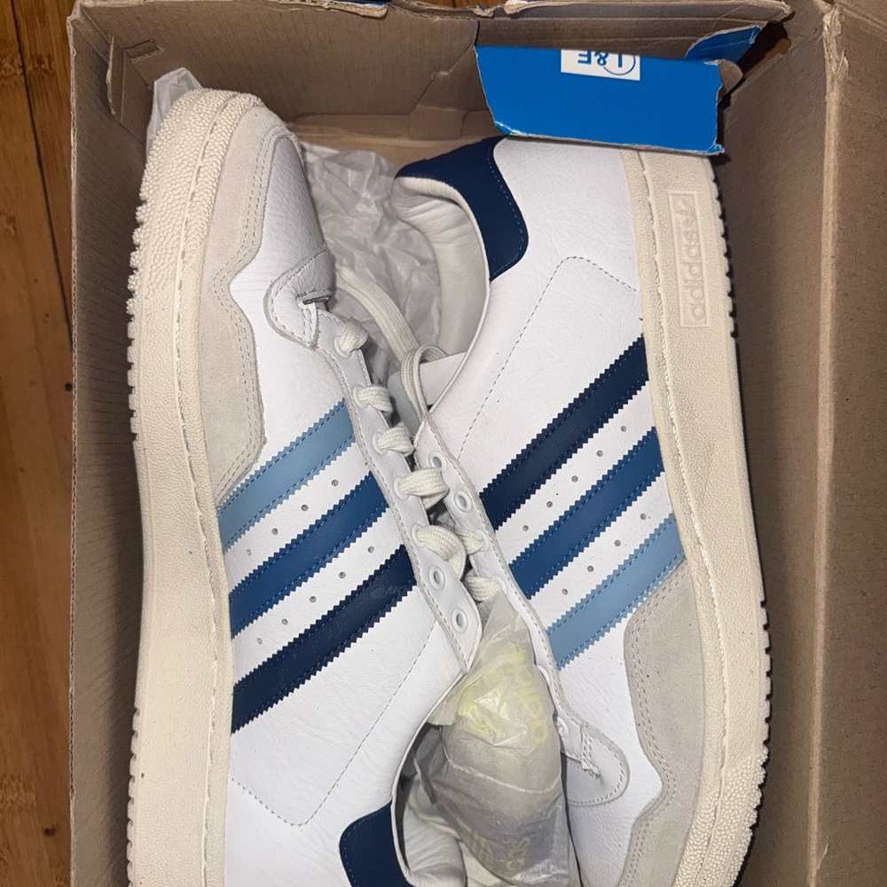 Adidas Hrlm Men's White and Navy Sneakers